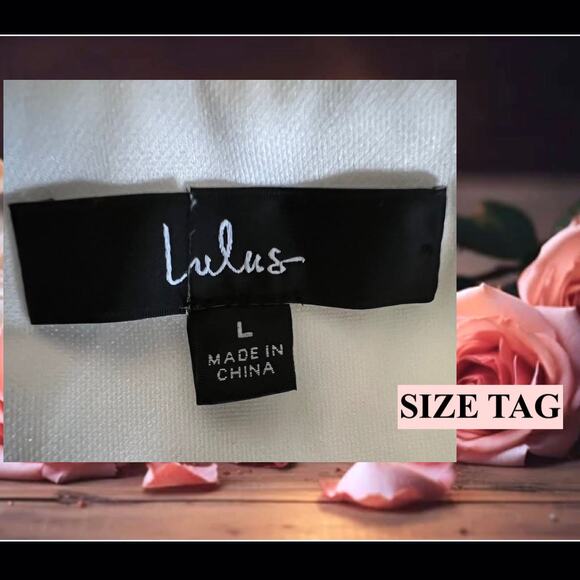 Lulus Striking Perfection White Embroidered Sequins Tie-Strap Midi Dress Size: L - Picture 8 of 14